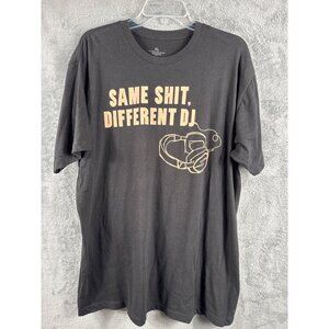 Same Shit Different DJ Graphic T-Shirt Black XL Big Pig 100% Cotton